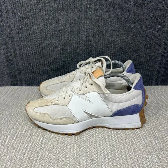 New Balance 327 Linen Dream State White Navy Ivory Shoes Mens 9.5 / 11W WS327RD - Picture 3 of 8